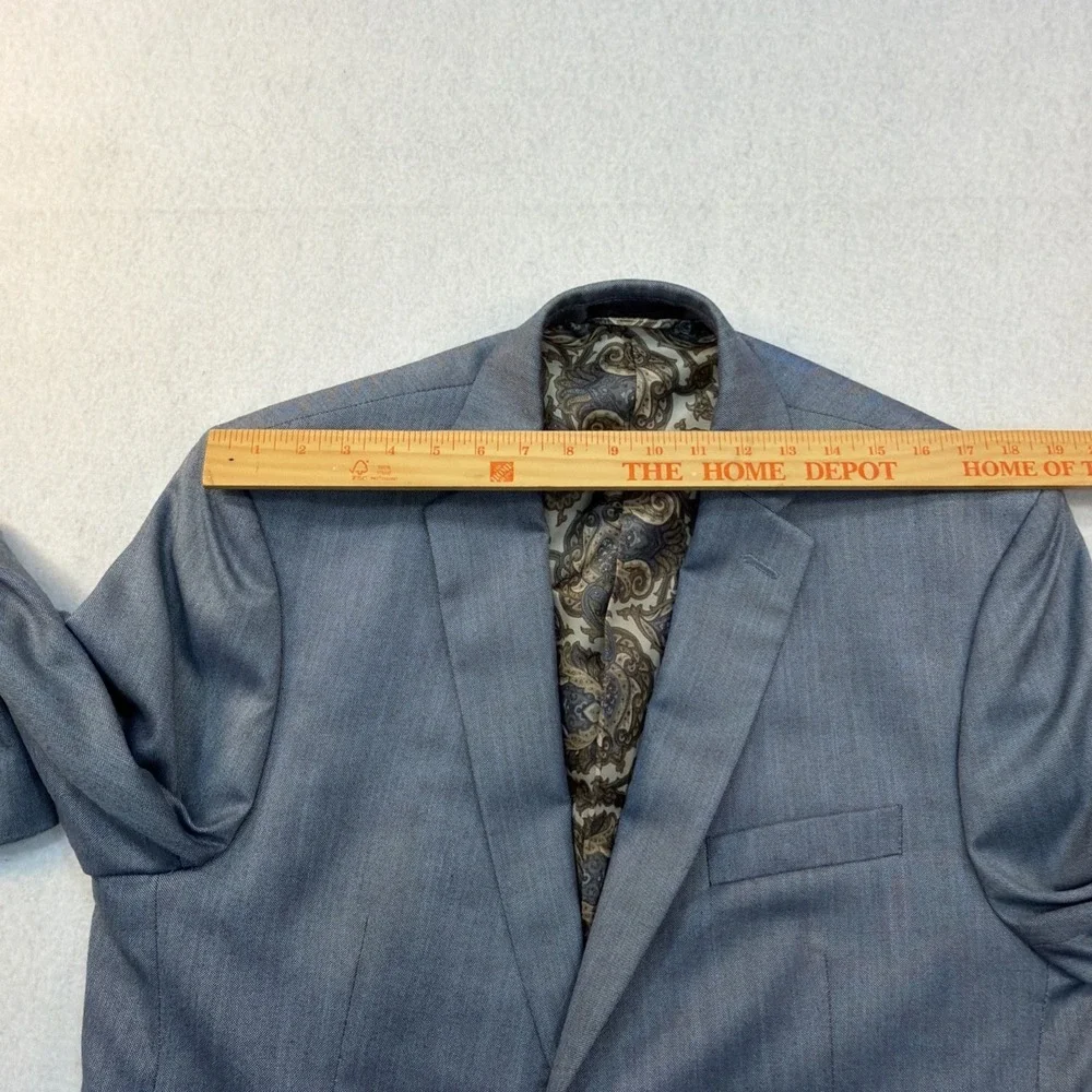 Lauren Ralph Lauren for Macy's Rayon, Polyester Sport Coat‎ Blue Birdseye 44R